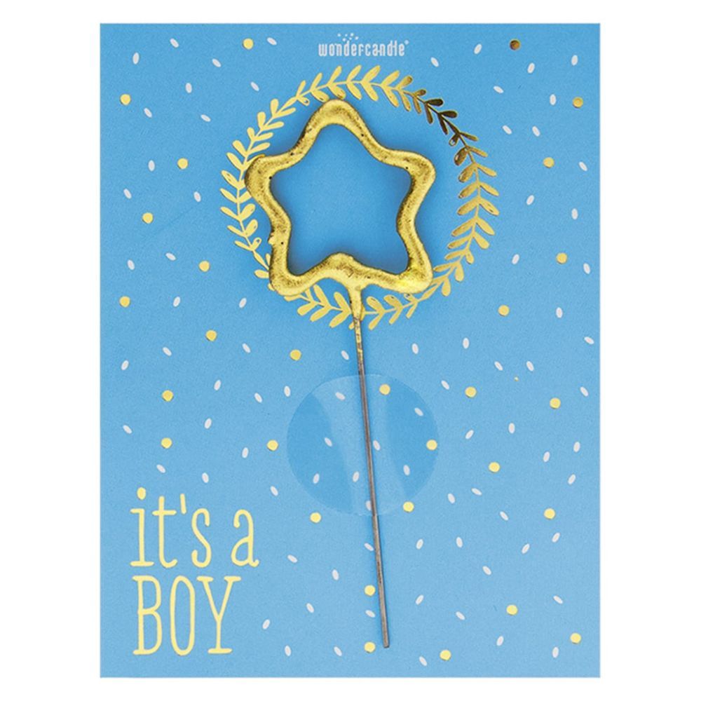 Party Camel - It's A Boy Mini Wondercard - Blue