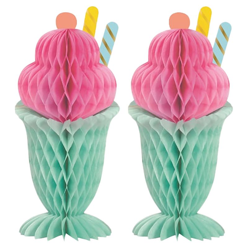 Unique - Pastel Ice Cream Honeycomb - 2pcs