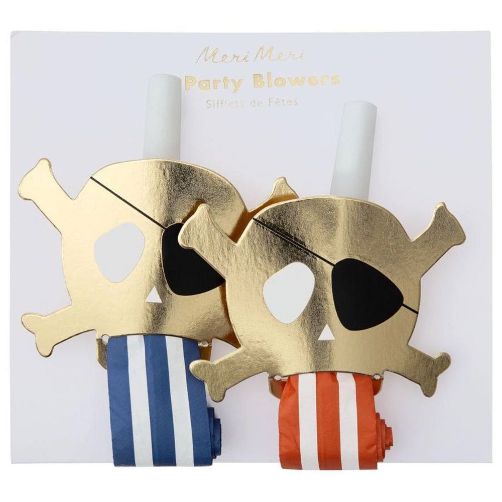 Meri Meri Pirates Bounty Party Blowers Gold