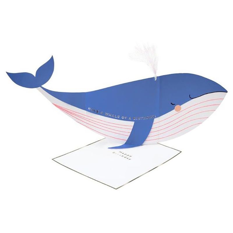 Meri Meri - Whale Stand-Up Card 