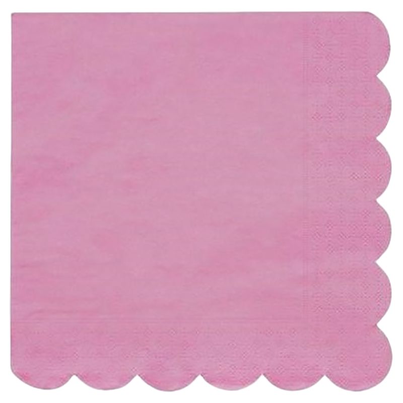 Meri Meri - Coral Simply Eco Large Napkins - 20 Pcs