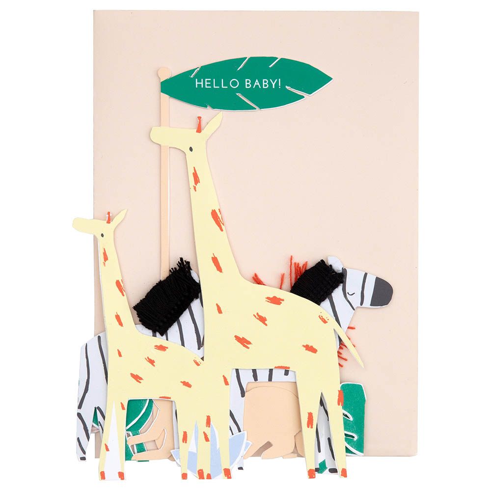 Meri Meri - Safari Baby Concertina Card