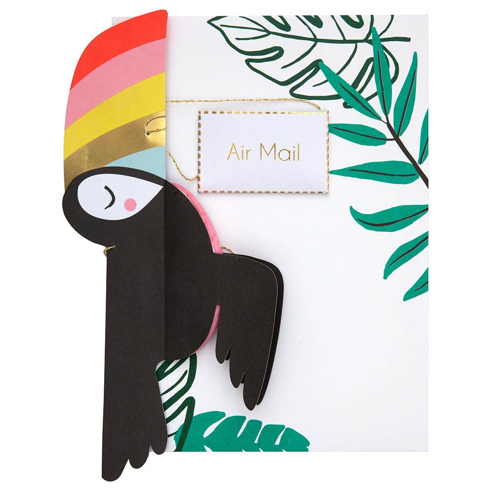 Meri Meri - Flying Toucan Honeycomb Card