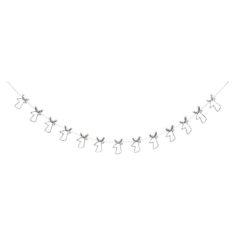 Meri Meri - Silver Reindeer Garland