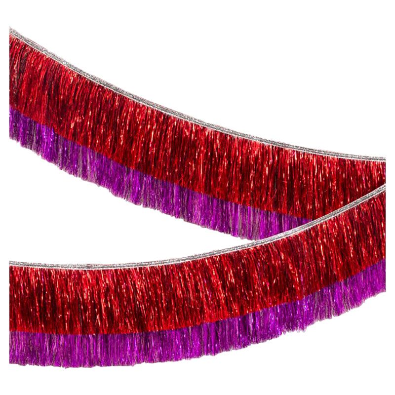 Meri Meri - Red & Pink Tinsel Fringe Garland