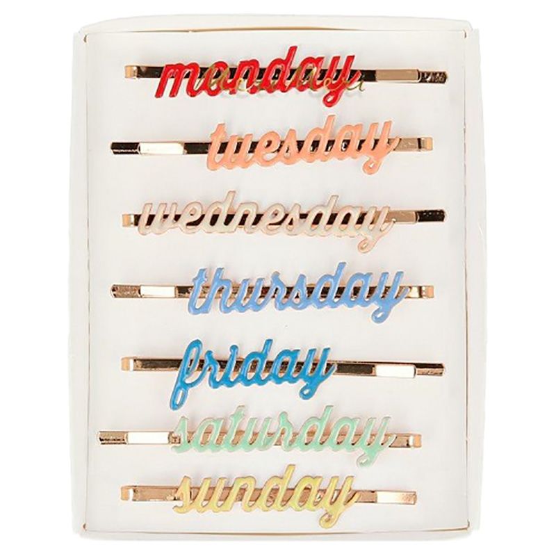 Meri Meri - Enamel Week Day Hair Slides 