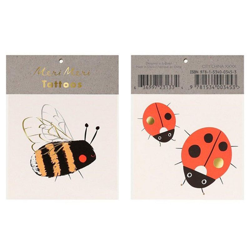 Meri Meri - Bee & Ladybird Small Tattoos