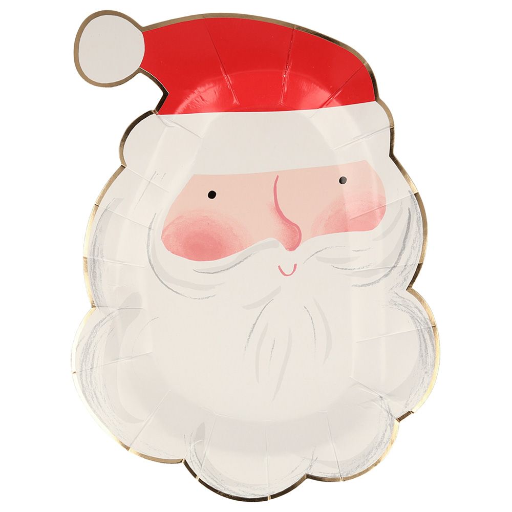 Meri Meri - Jolly Santa Plates - 8pc