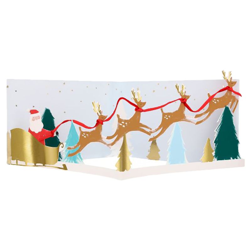 Meri Meri - Santa's Sleigh 3D Scene Card