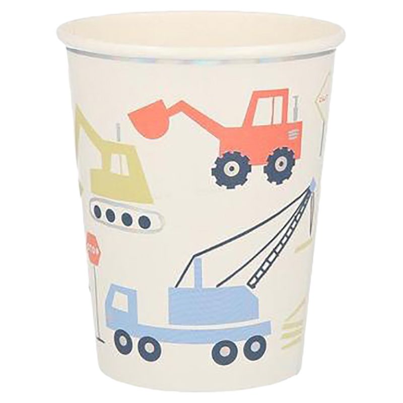 Meri Meri - Construction Cups Pack of 8 - White