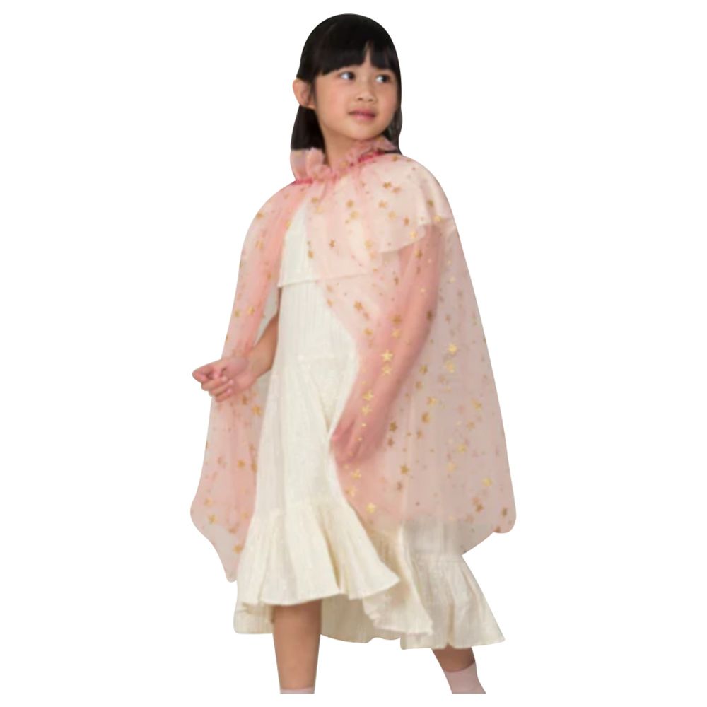 Meri Meri - Pink Star Tulle Cape - Pink