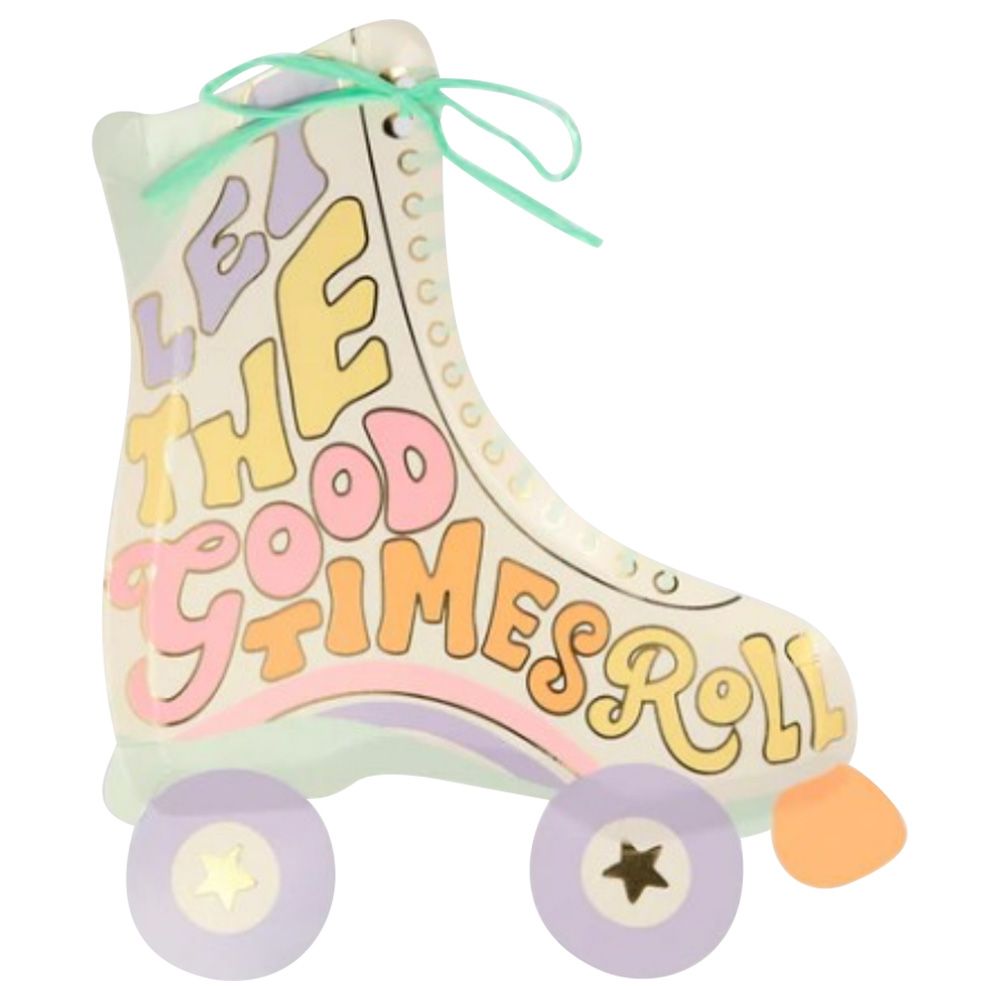 Meri Meri - Roller Skate Plates - Pack of 8