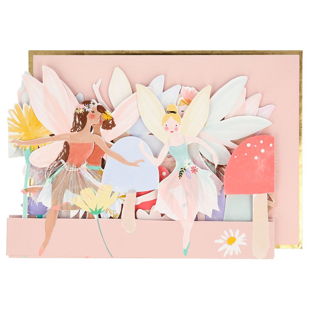 Meri Meri - Fairy Concertina Card - Pink