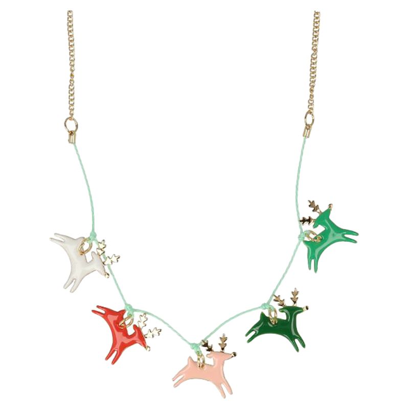 Meri Meri - Reindeer Enamel Necklace