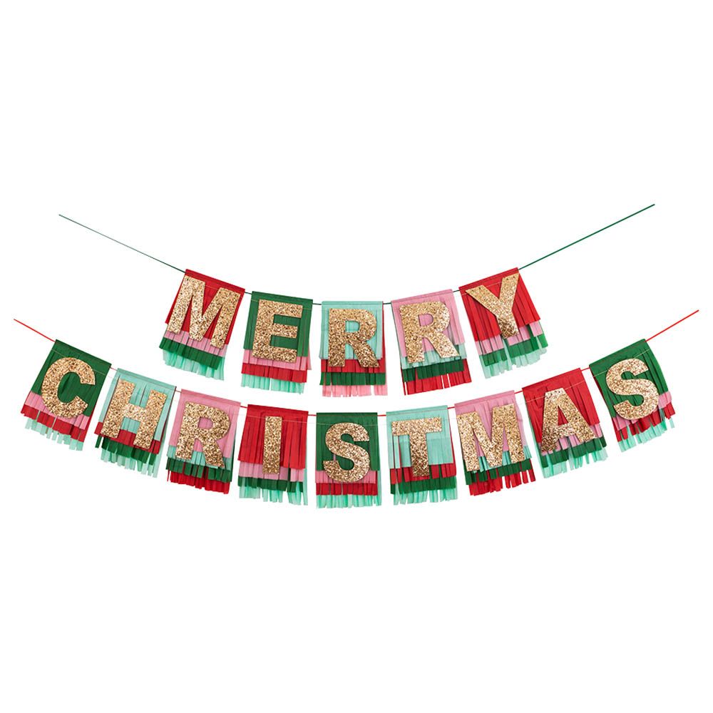 Meri Meri - Merry Christmas Fringe Garland