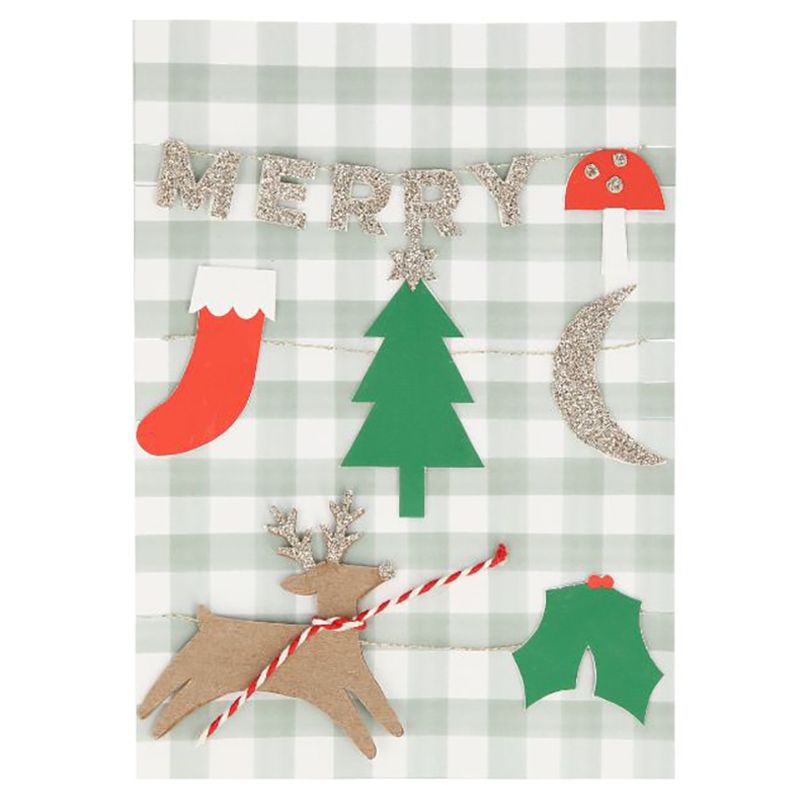 Meri Meri - Merry Christmas Garland Card