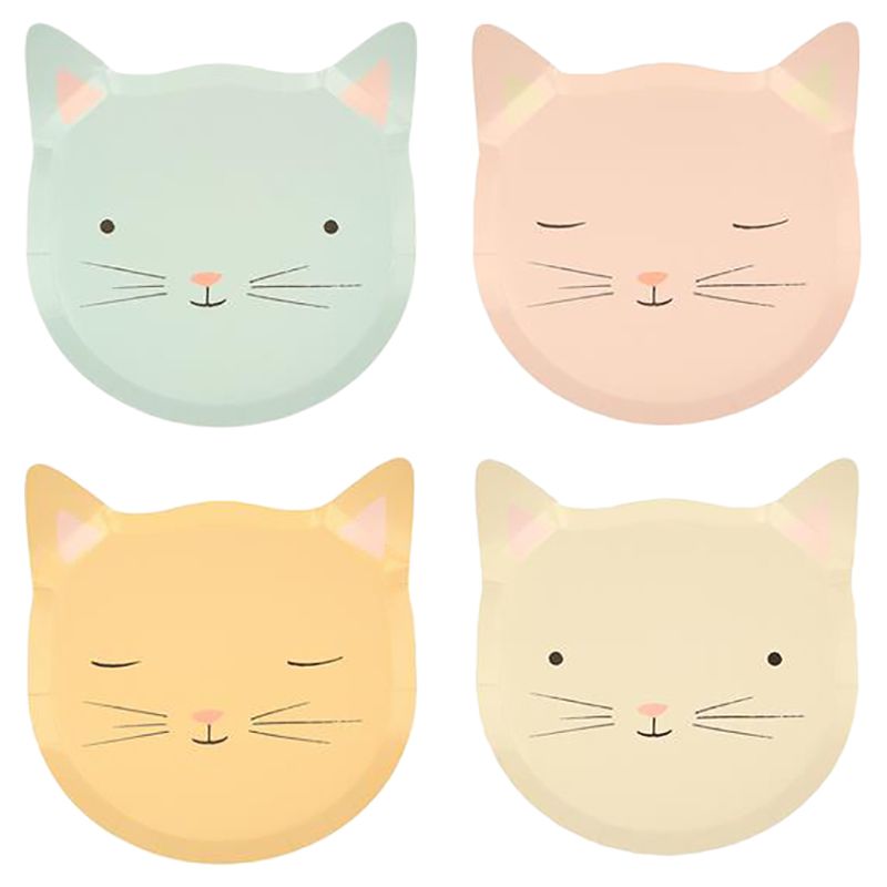 Meri Meri - Cat Plates - 8pcs