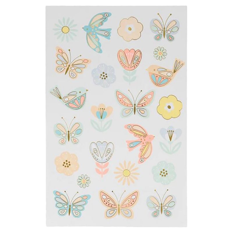 Meri Meri - Birds & Butterflies Tattoo Sheet - Pack of 2