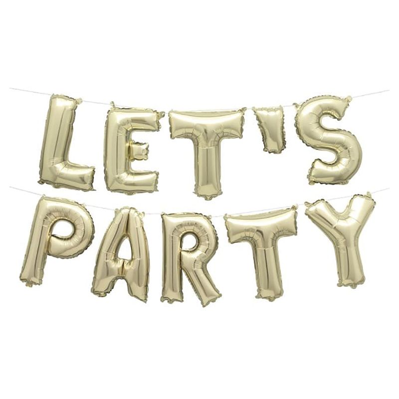 Unique - Let's Party Banner - Gold