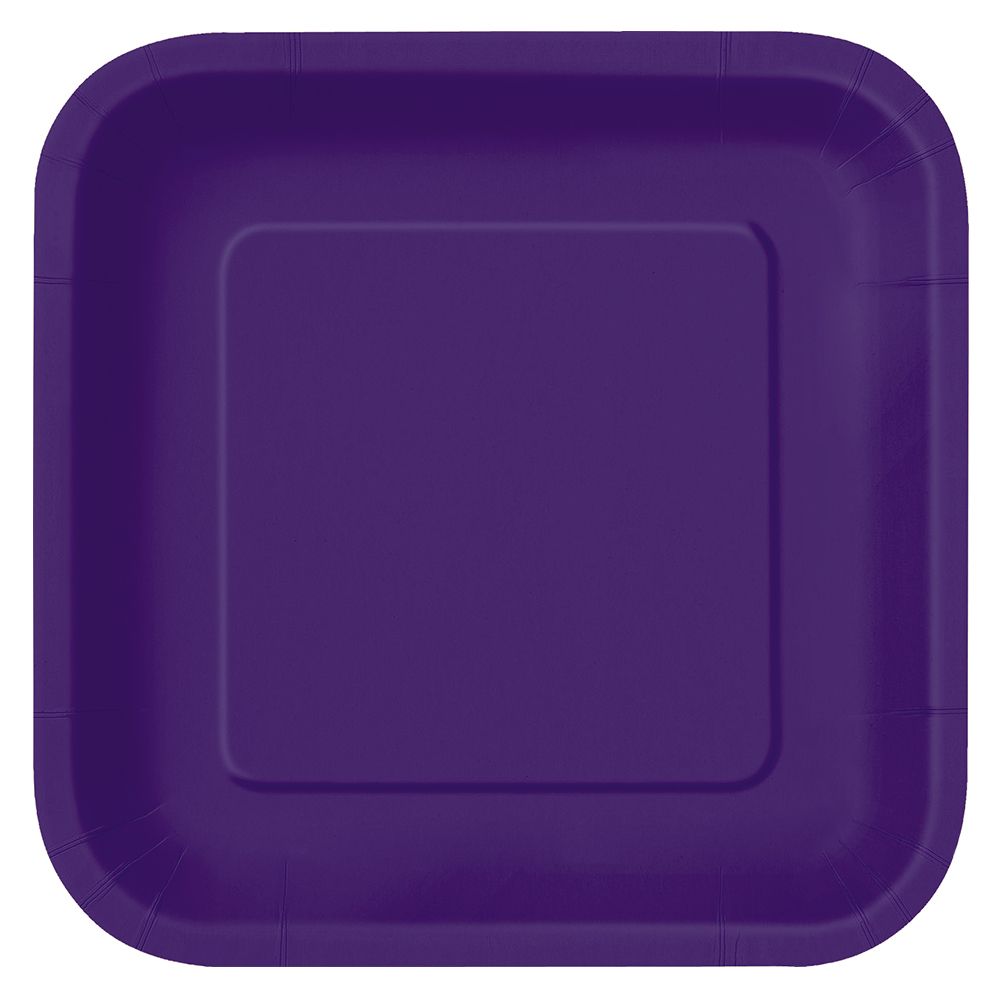 Unique - Square Plate 9" - Deep Purple