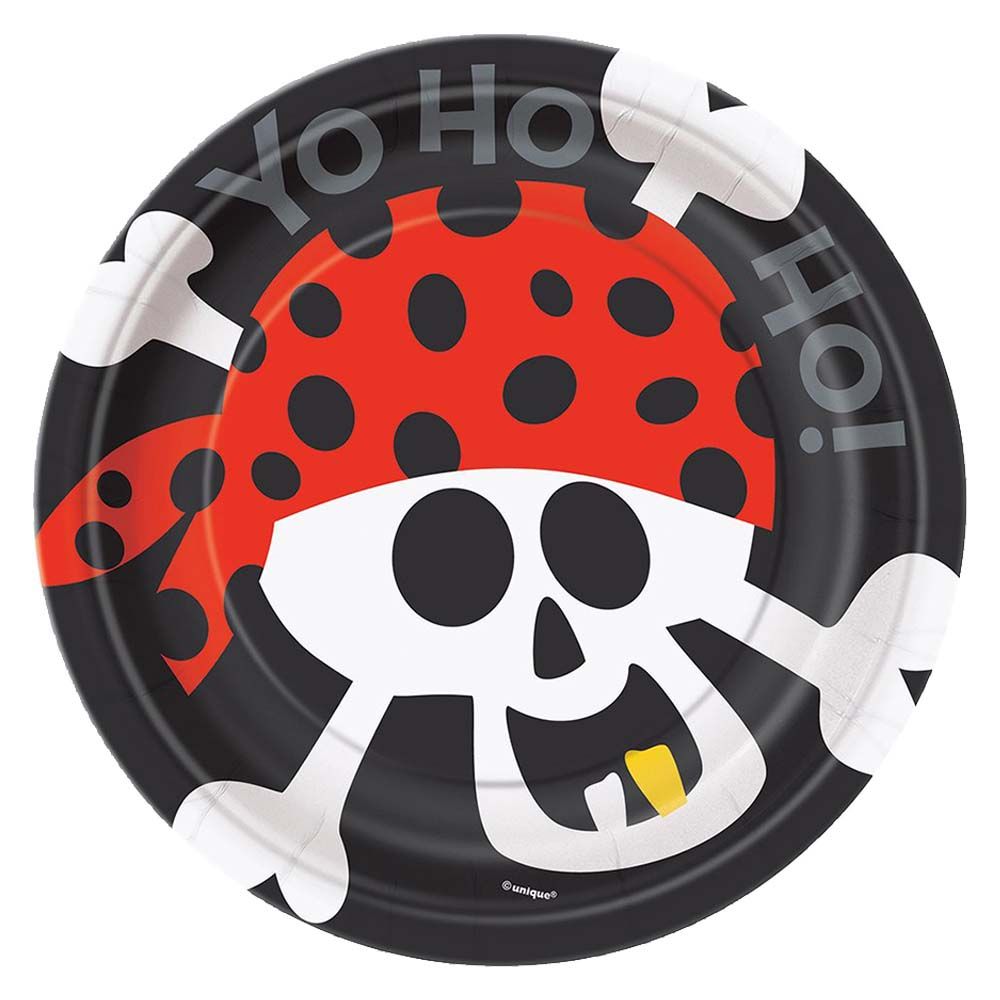 Unique - Pirate Fun Dessert Plates 7" Pack of 8