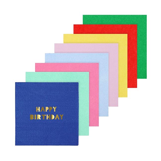 Meri Meri - Happy Birthday Napkins Small 8pcs