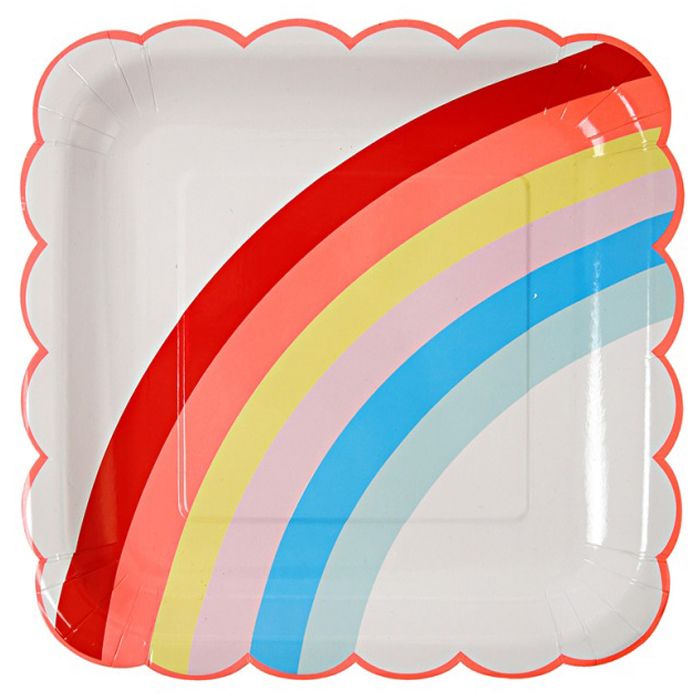 Meri Meri - Rainbow Large Plate