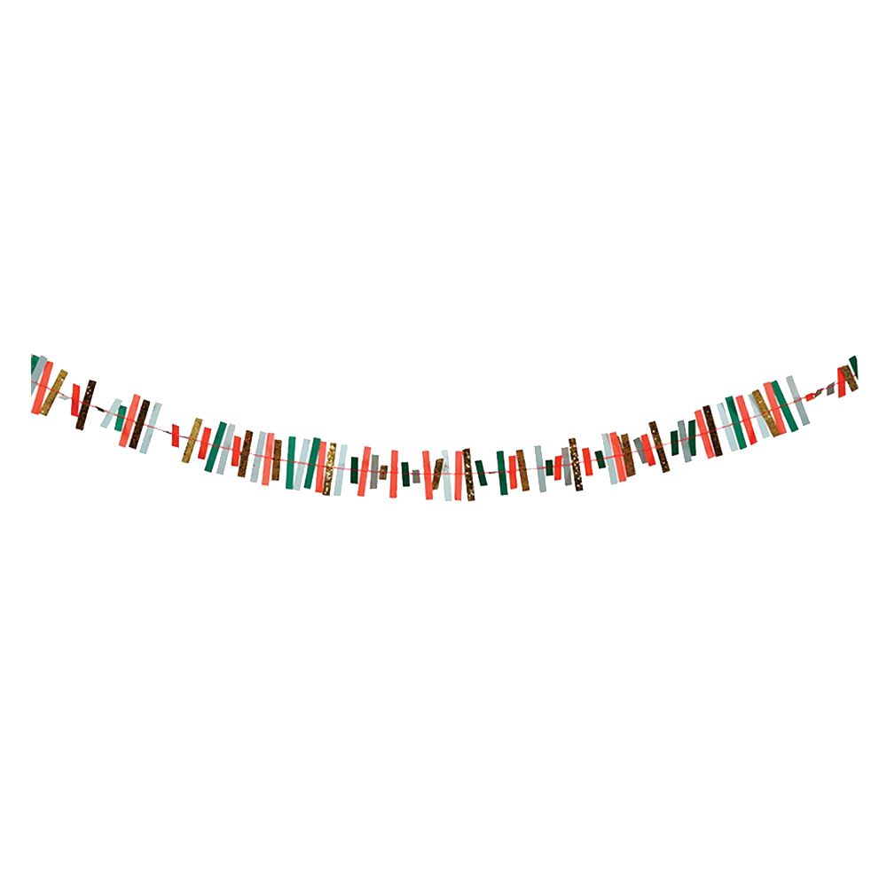 Meri Meri - Sparkly Striped Garland 14ft