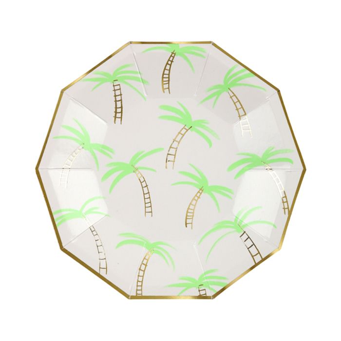 Meri Meri - Palm Trees Plates Small