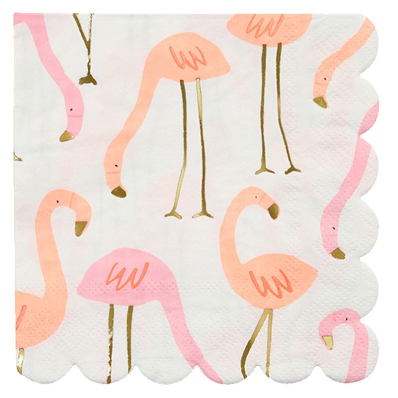 Meri Meri - Flamingo Napkins Large Pack Of 16