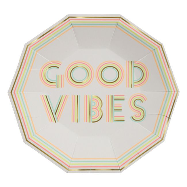 Meri Meri - Good Vibes Plates Large