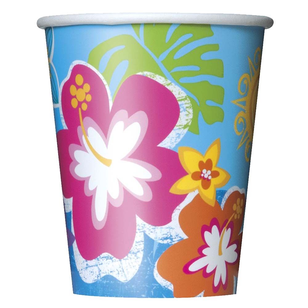 Unique - Hula Beach Party Cups Pack of 8