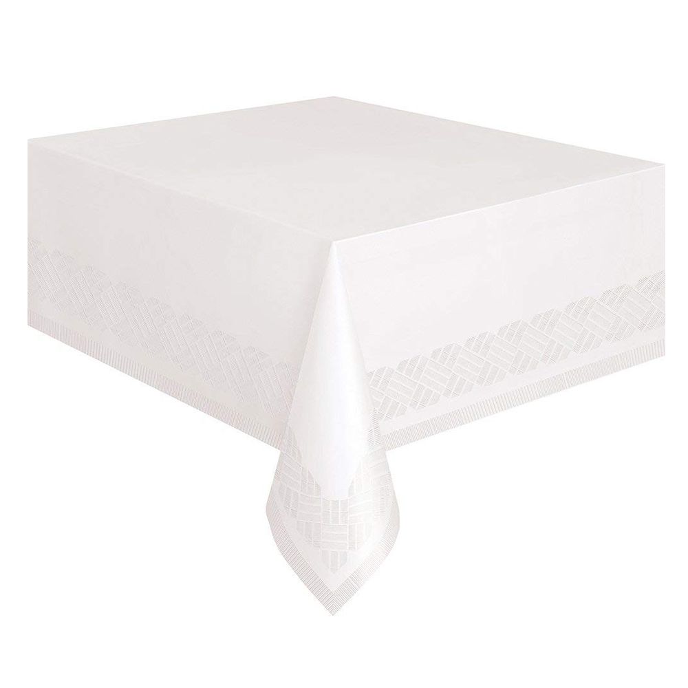 Unique - Paper Poly Table Cover - White