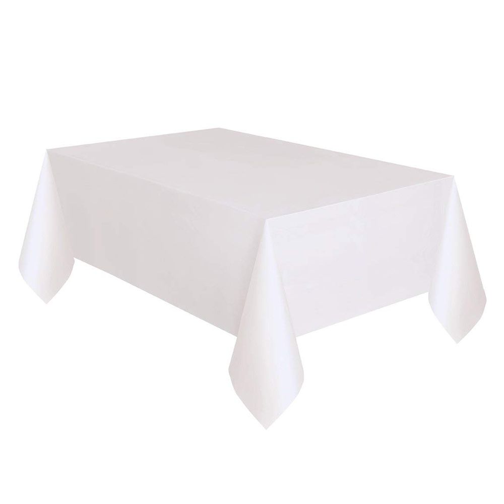 Unique - Plastic Table Cover - White