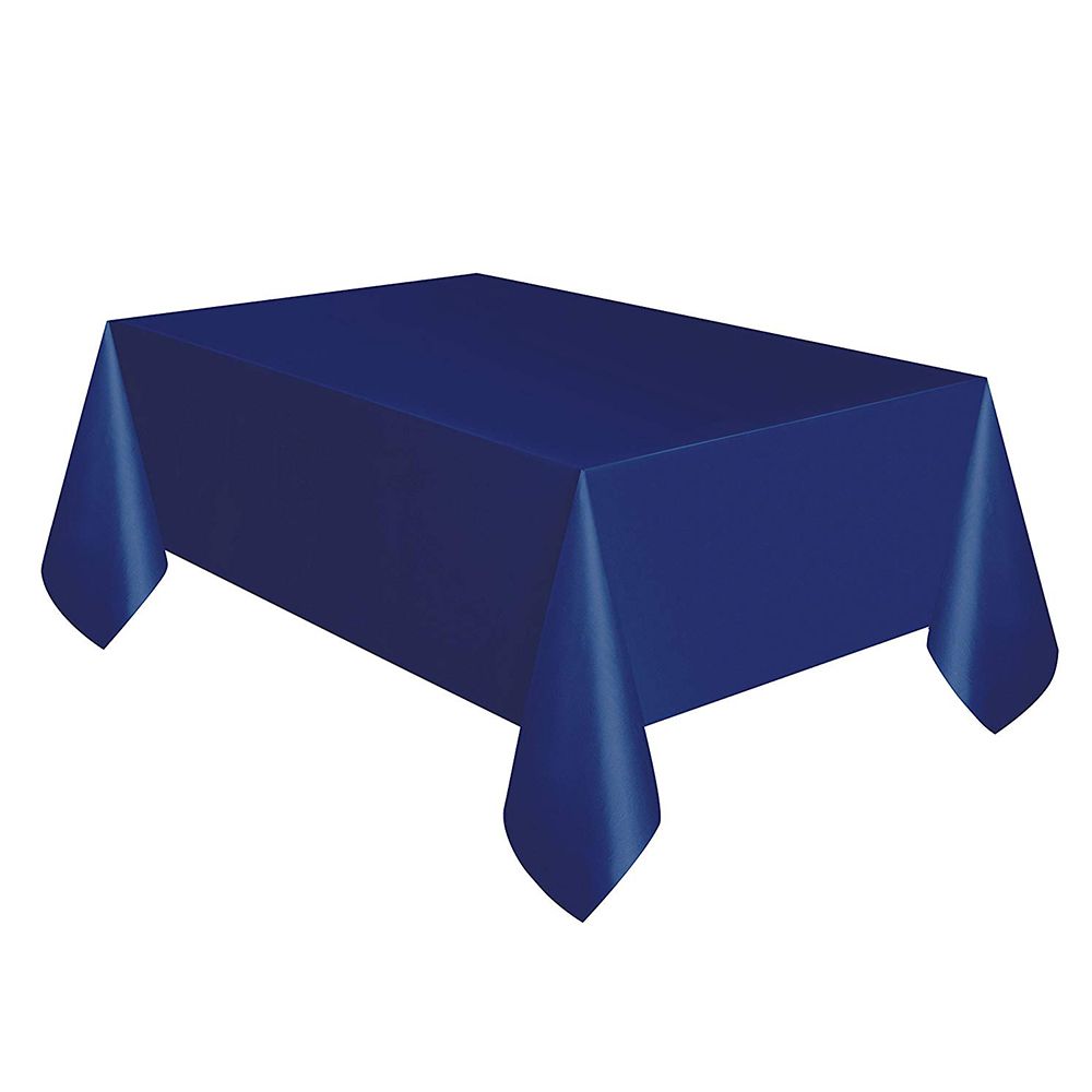 Unique - Plastic Table Cover - Navy Blue