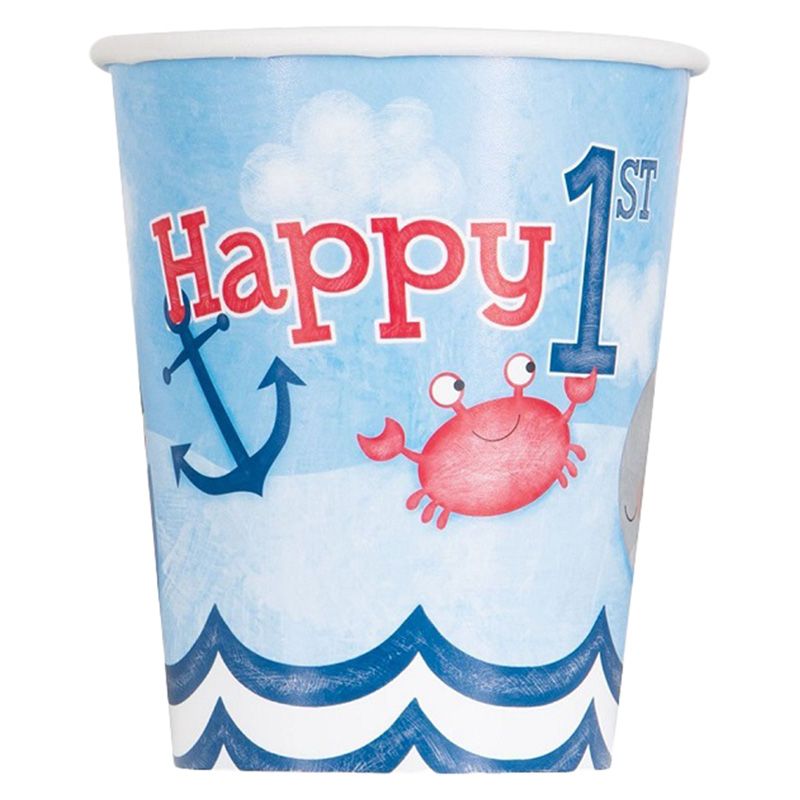 Meri Meri - Nautical Boy 1st Birthday Cups