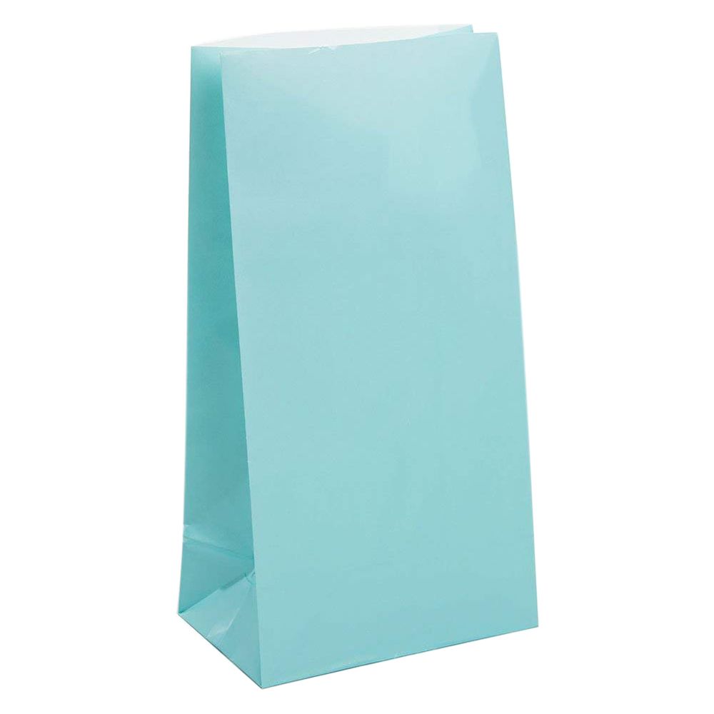 Unique - Powder Party Bags Pack of 12 - Baby Blue