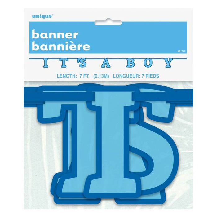 Unique - It's A Boy Baby Shower Banner