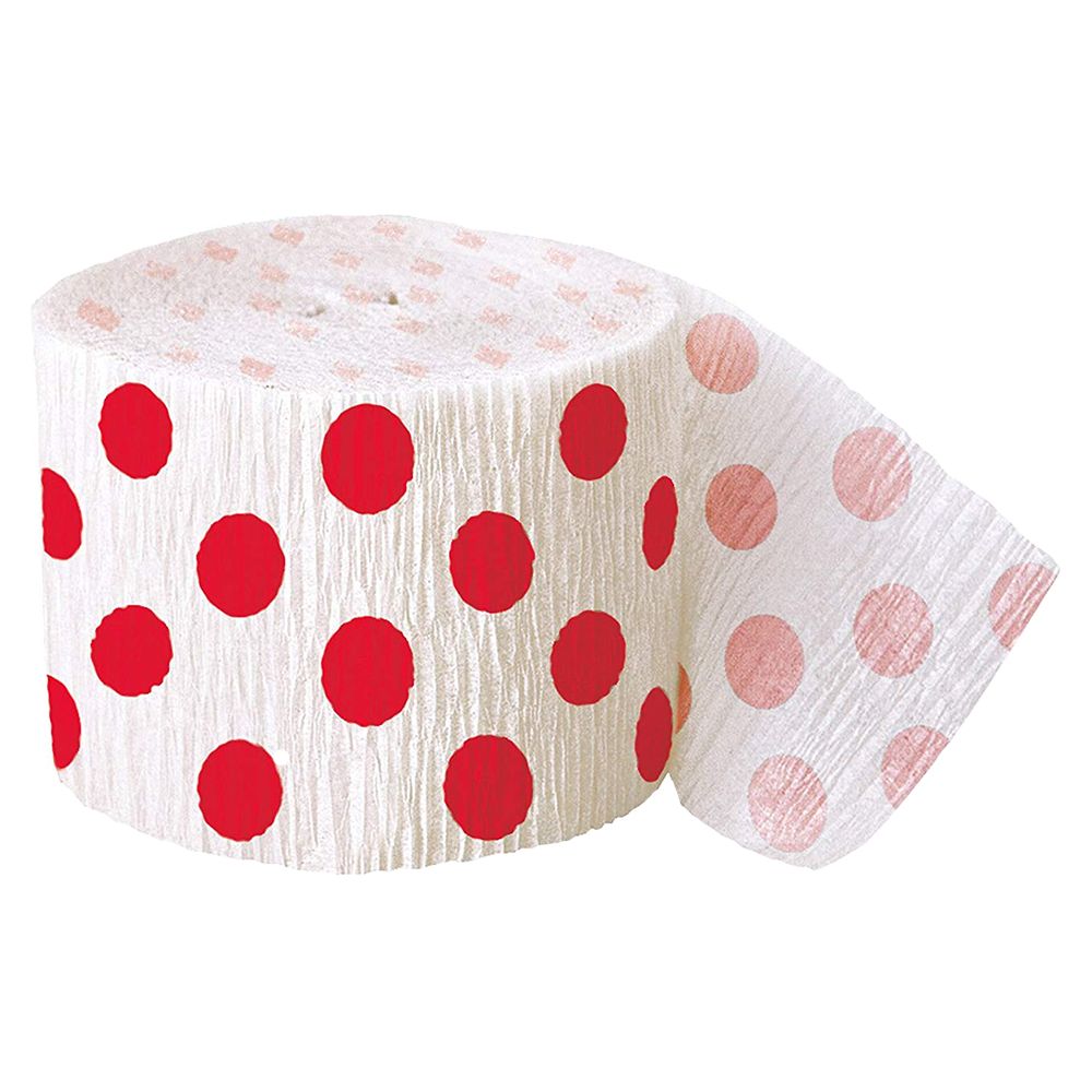 Unique - Polka Dot Streamers - Red