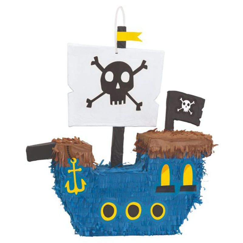 Unique - Pirate Ship 3D Pinata - Blue