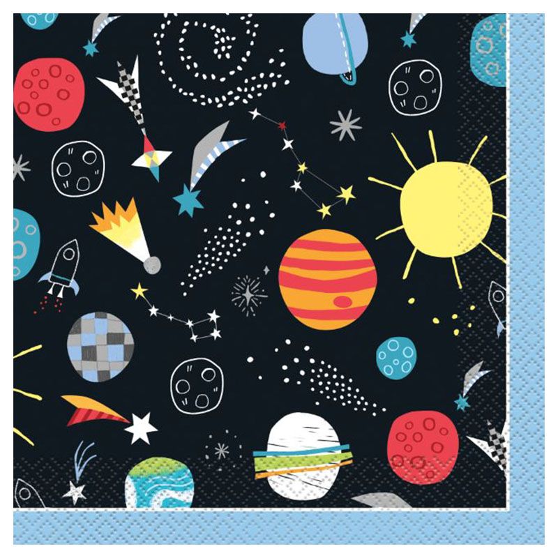 Unique - Outer Space Luncheon Napkin, 16pc