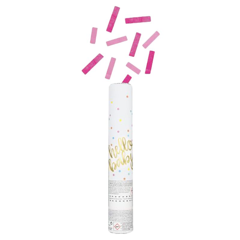 Unique - Hello Baby Pink Confetti Cannon