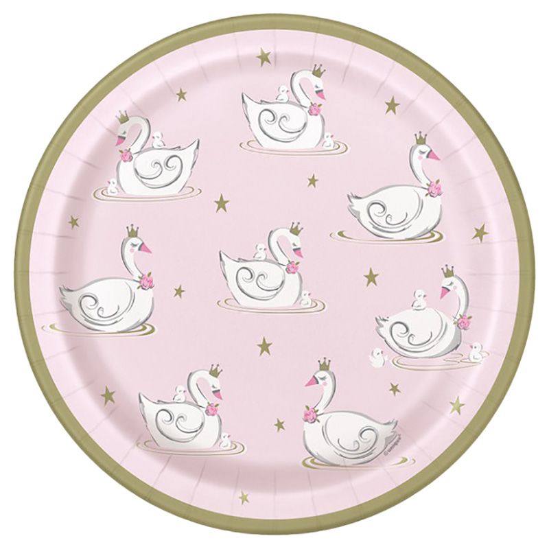 Unique - Swan Birthday Plate - 9-inch