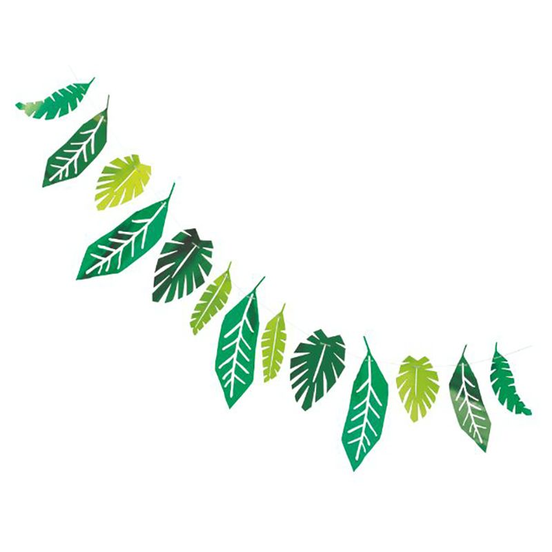 Unique - Foil Safari Leaves Garland 7ft.