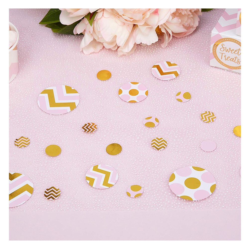 Neviti - Table Scatters - Pink & Gold