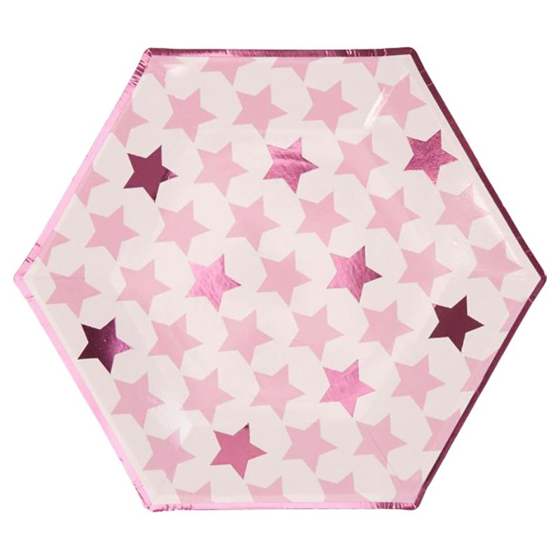 Neviti - Little Star Pink - Large Paper Plates