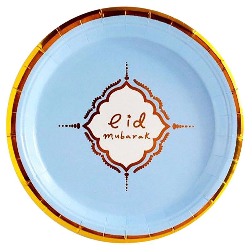 Eid Party - Paper Plates - 10pcs - Sky Blue