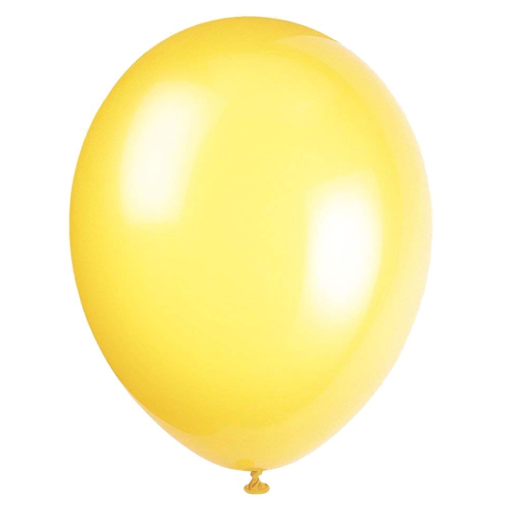 Unique - Balloon 12" Pack of 10 - Yellow