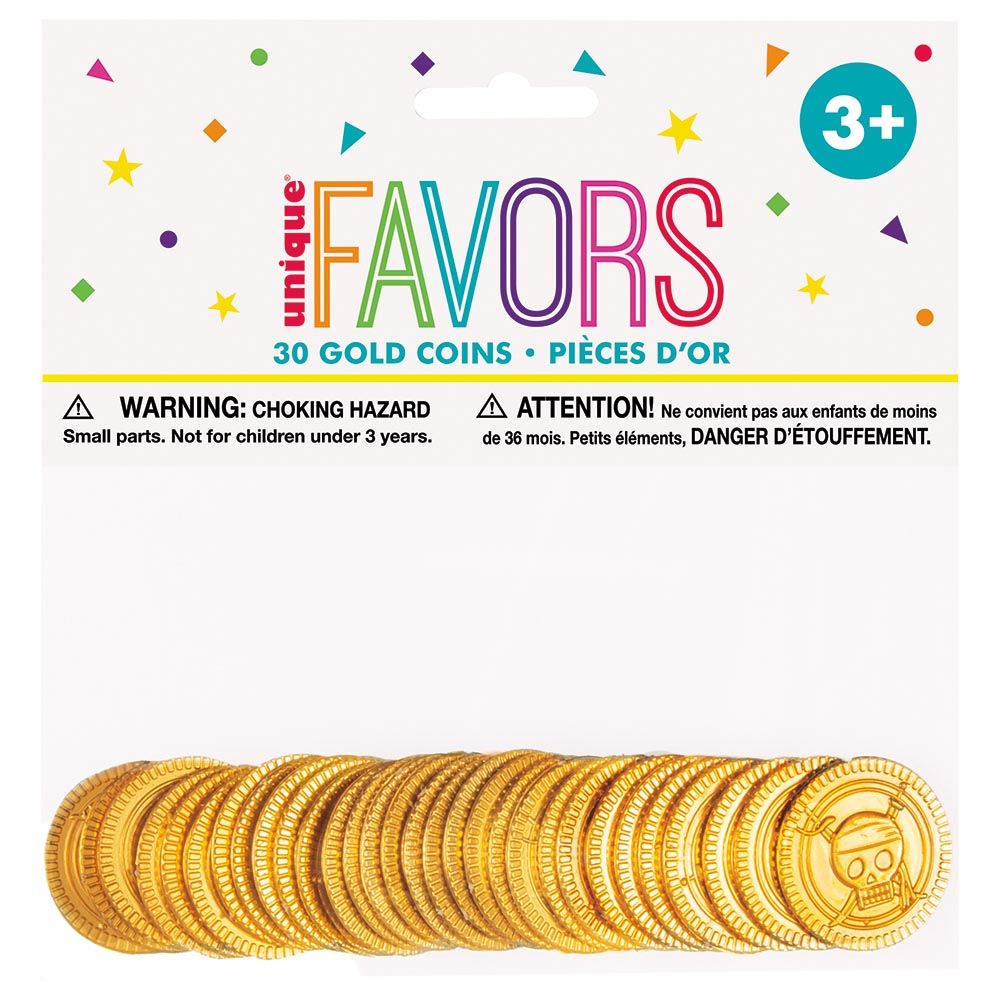 Unique - Treasure Coins - Pack of 30