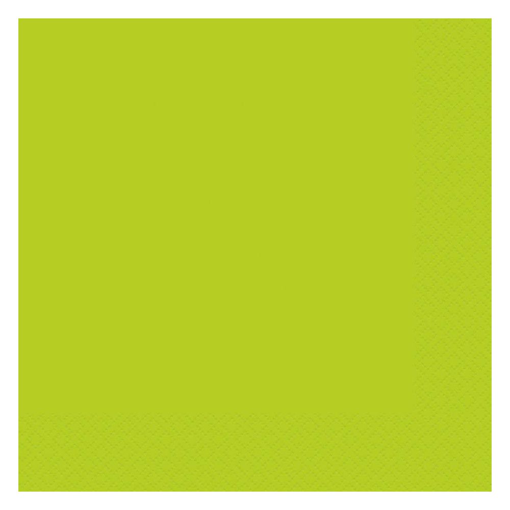 Unique - Paper Napkins Pack of 20 - Neon Green